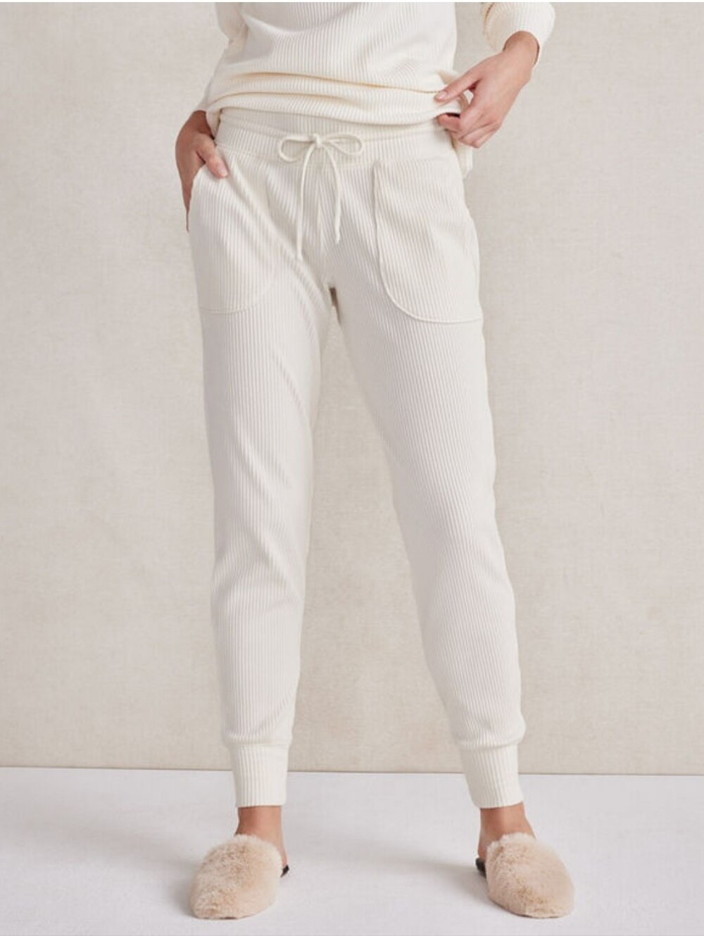New Haven Well Within Velour Ribbed Joggers Large